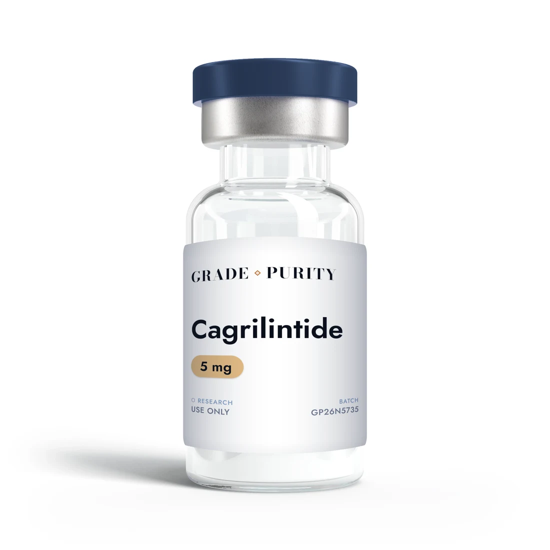 Cagrilintide, research-grade peptide vial