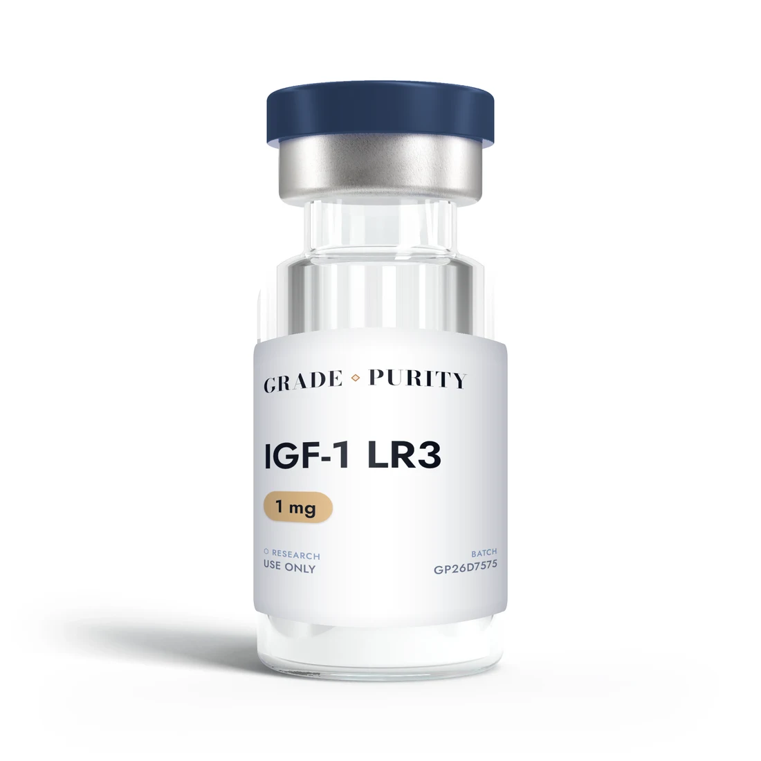 IGF-1 LR3, research-grade peptide vial