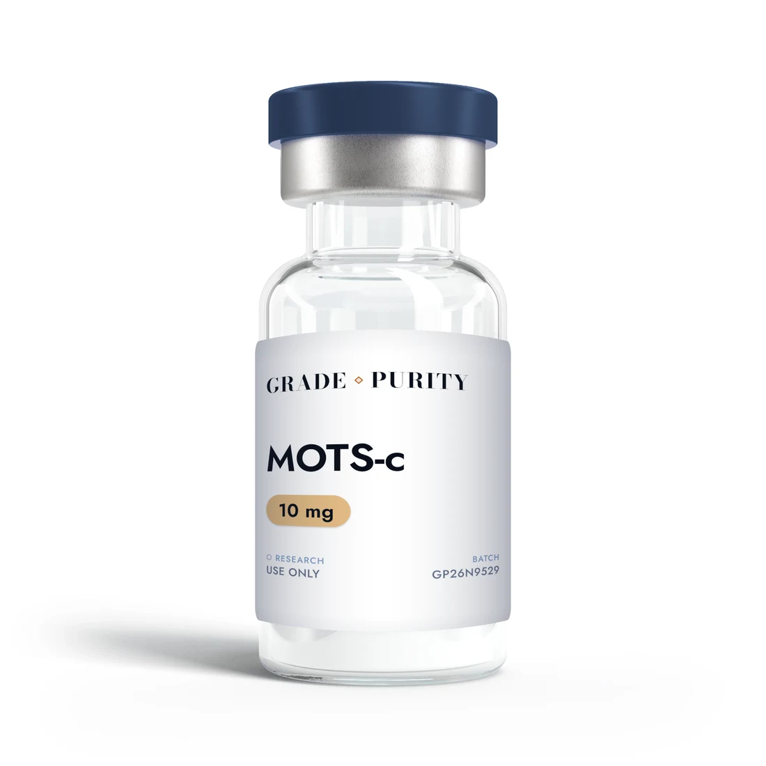 MOTS-c, research-grade peptide vial