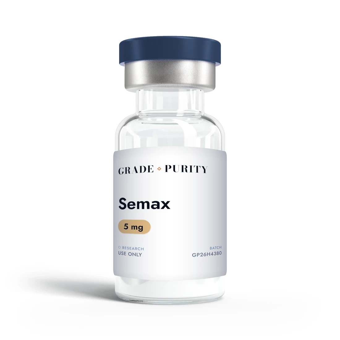 Semax, research-grade peptide vial
